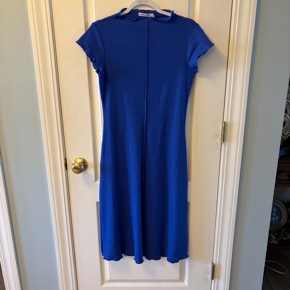 Culture Code Elegant Blue Midi Dress Size Medium NWT